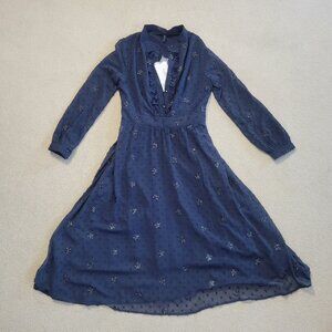 Vimly Women's Blue Shift Dress NWT, Size Medium